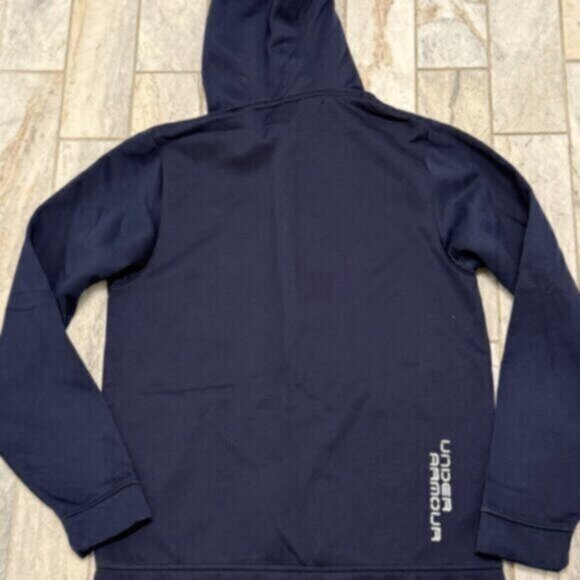 NEW Under Armour men's small navy/gray STORM thick sweatshirt MSRP $65 - Picture 5 of 6